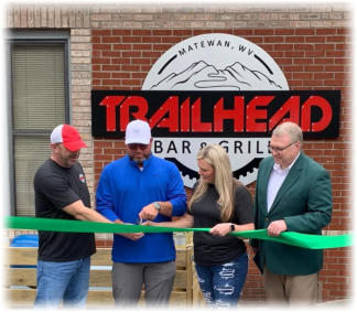 The ribbon cutting ceremony of Trialhead Barr and Grill